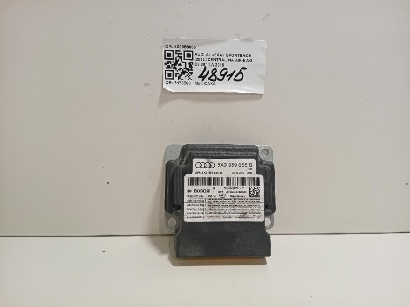 Centralina Air-bag 8X0959655 Audi A1 8XA Sportback 2012