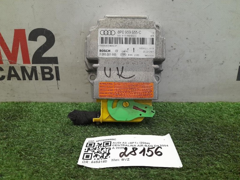 Centralina Air-bag 8P0959655C Audi A3 8P1 2004