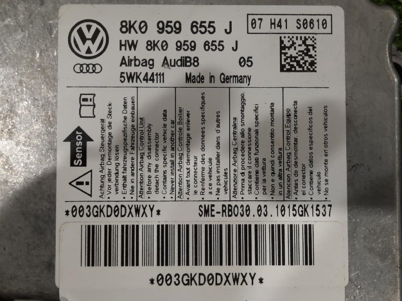 Centralina Air-bag 8K0 959 655 J Audi A4 8EC 2005