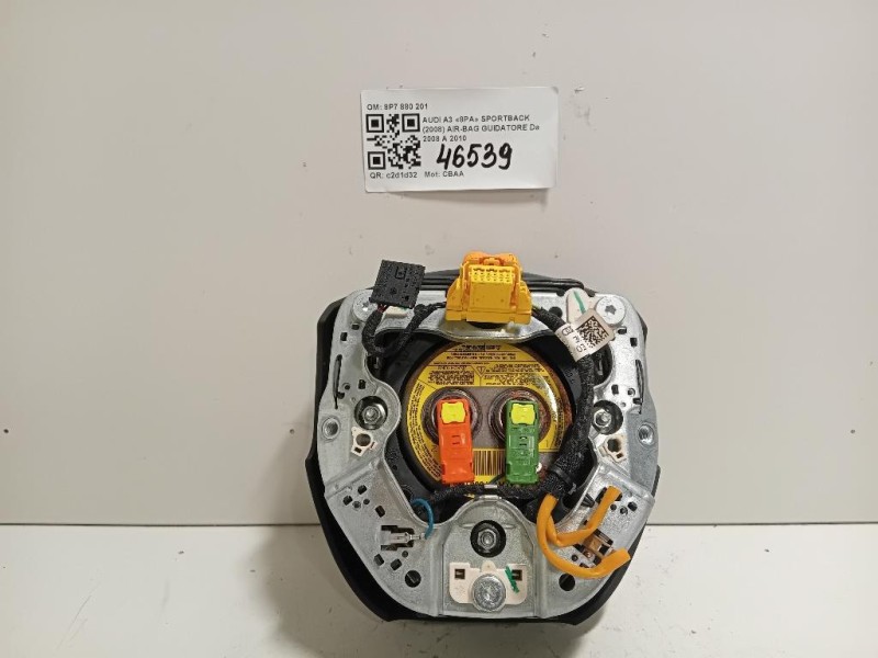 Air-bag Guidatore 8P7 880 201 Audi A3 8PA Sportback 2008