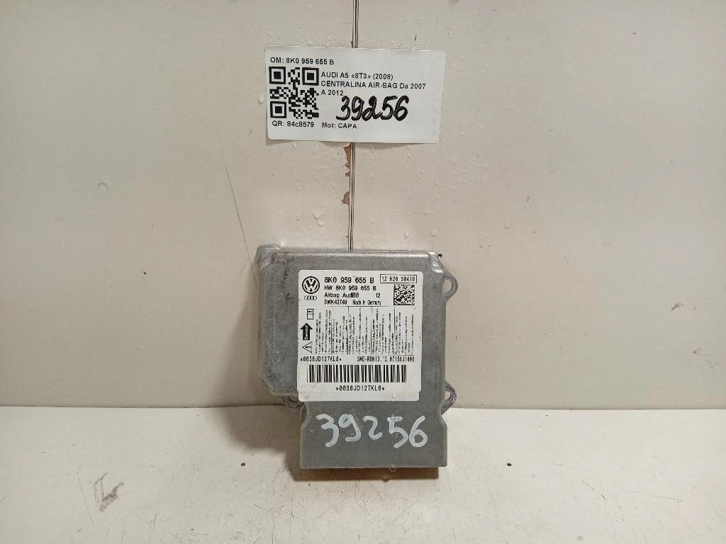 Centralina Air-bag 8K0 959 655 B Audi A5 8T3 2008