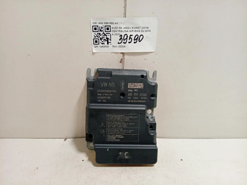 Centralina Air-bag 4N0 959 655 AK Audi A6 4GD Avant 2016