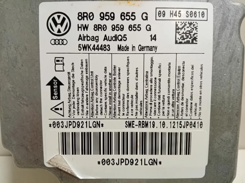 Centralina Air-bag 8R0 959 655G Audi Q5 8RB 2012