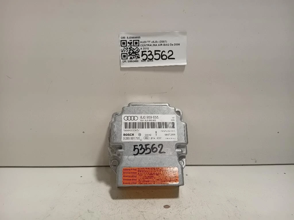 Centralina Air-bag 8J0959655 Audi TT 8J3 2007