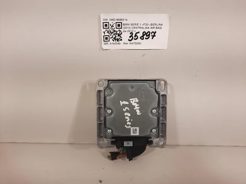 Centralina Air-bag 3452 6856314 Bmw Serie 1 F20 Berlina 2012