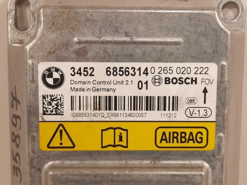 Centralina Air-bag 3452 6856314 Bmw Serie 1 F20 Berlina 2012
