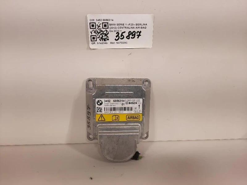 Centralina Air-bag 3452 6856314 Bmw Serie 1 F20 Berlina 2012