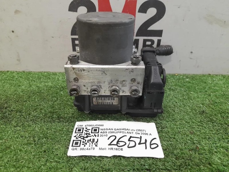 ABS Gruppo ANT 47660JD000 Nissan Qashqai I 2007