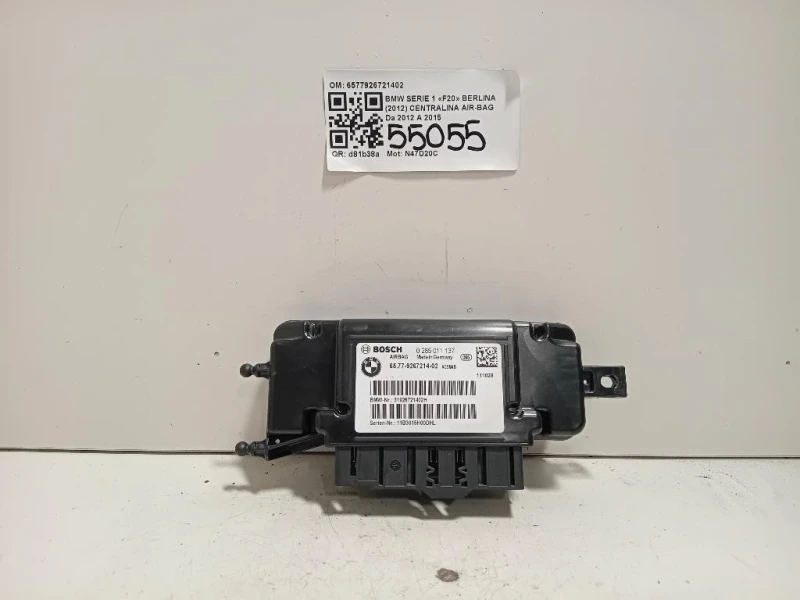 Centralina Air-bag 6577926721402 Bmw Serie 1 F20 Berlina 2012