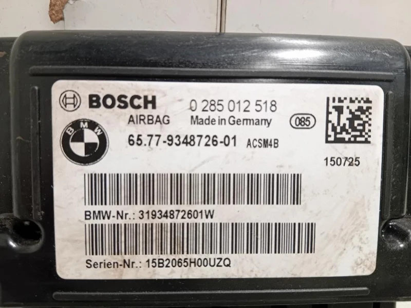 Centralina Air-bag 0285012518 Bmw Serie 1 F20 Berlina 2012