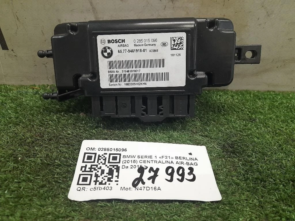 Centralina Air-bag 0285015096 Bmw Serie 1 F21 Berlina 2015