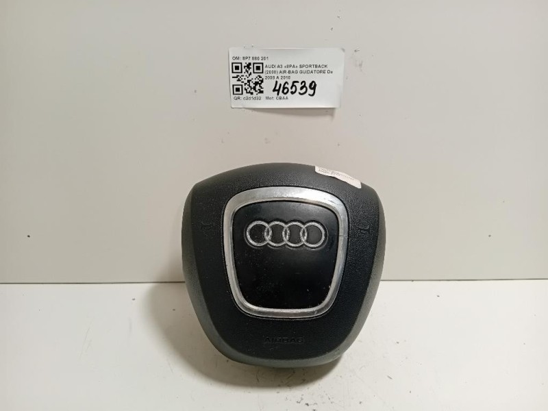 Air-bag Guidatore 8P7 880 201 Audi A3 8PA Sportback 2008