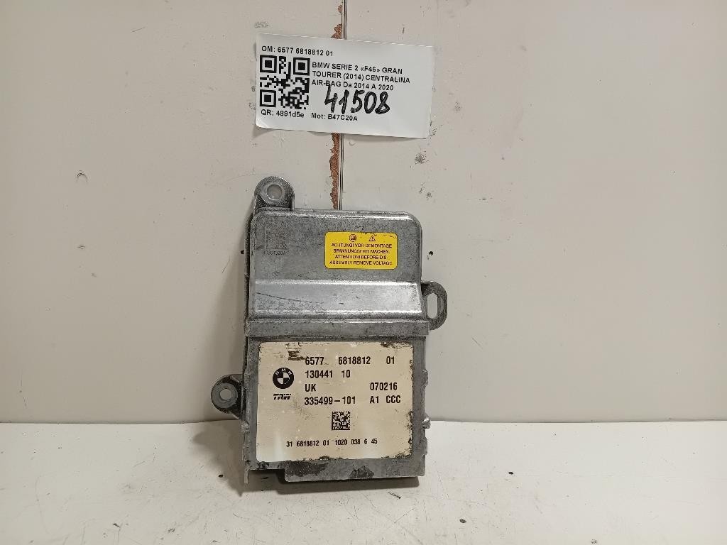 Centralina Air-bag 6577 6818812 01 Bmw Serie 2 F46 GRAN Tourer 2014