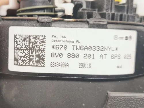 Air-bag Guidatore 8V0880201 Audi A3 8VF Sportback 2016