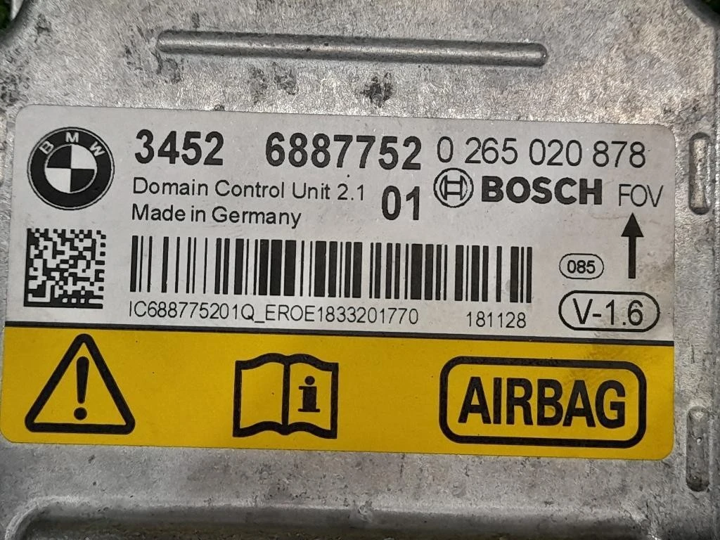 Centralina Air-bag 34526878198 Bmw Serie 3 F30 Berlina 2015