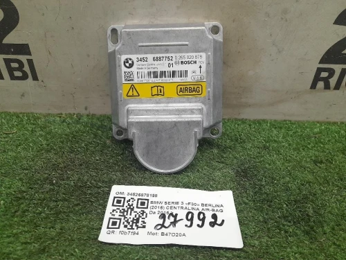 Centralina Air-bag 34526878198 Bmw Serie 3 F30 Berlina 2015