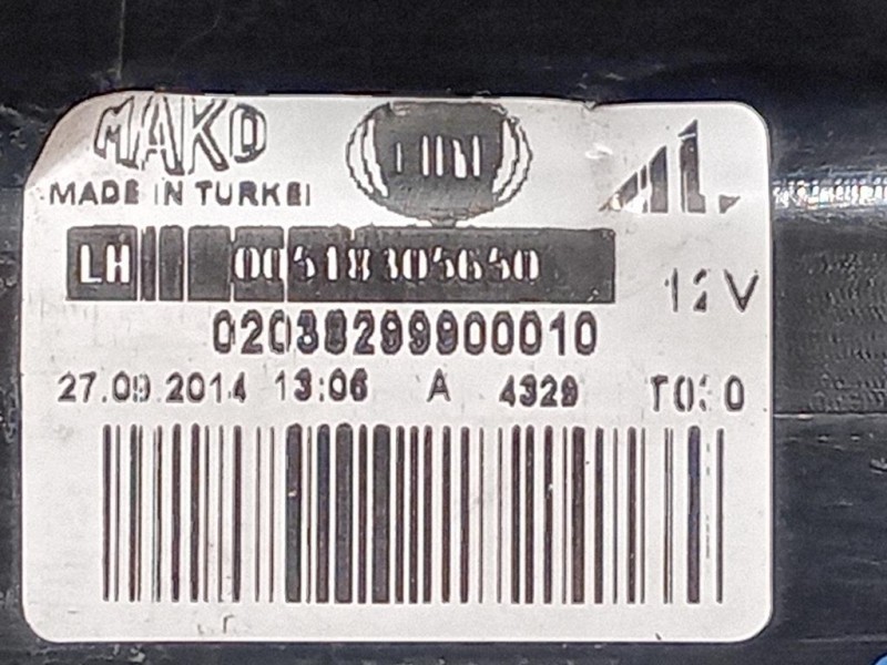 Fanale POST SX 02038299900010 Fiat Doblò III Cargo 2010