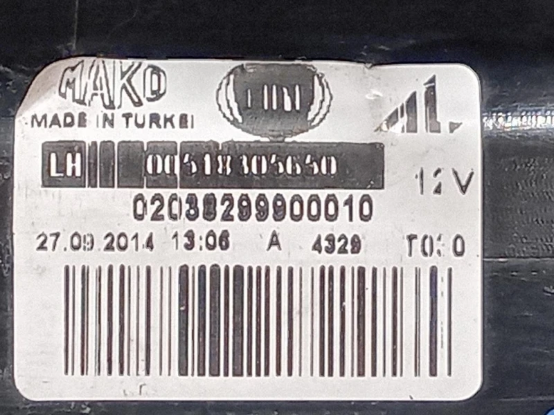 Fanale POST SX 02038299900010 Fiat Doblò III Cargo 2010
