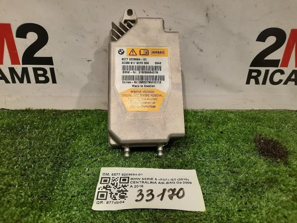 Centralina Air-bag 6577 9209684-01 Bmw Serie 5 F07 GT 2010