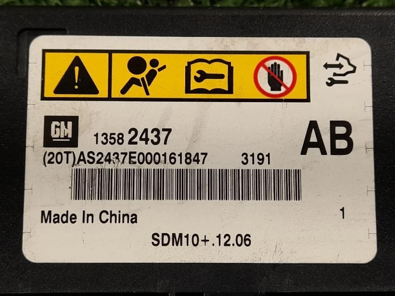 Centralina Air-bag 13582437 Chevrolet Orlando 2011