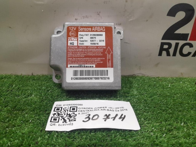Centralina Air-bag 93977-D219 Citroen Jumper III 2014