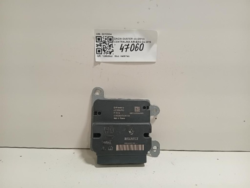 Centralina Air-bag 0212004 Dacia Duster I 2014