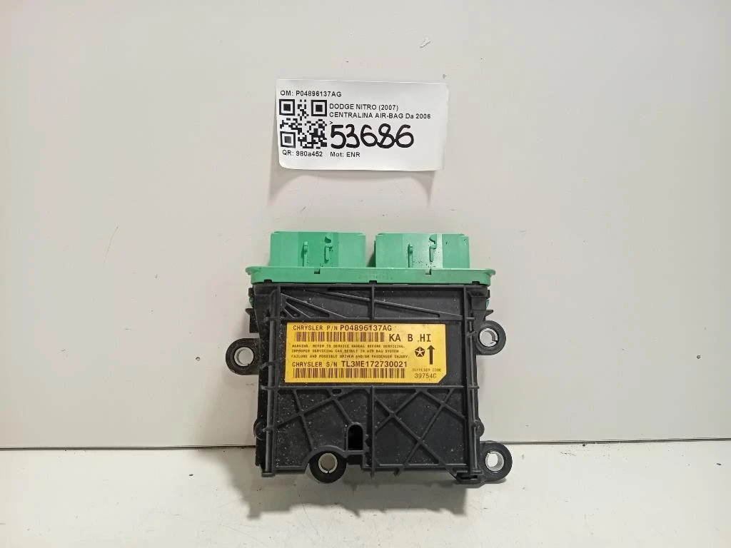 Centralina Air-bag P04896137AG Dodge Nitro 2007