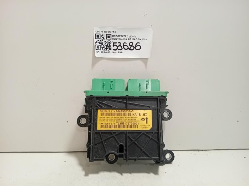 Centralina Air-bag P04896137AG Dodge Nitro 2007