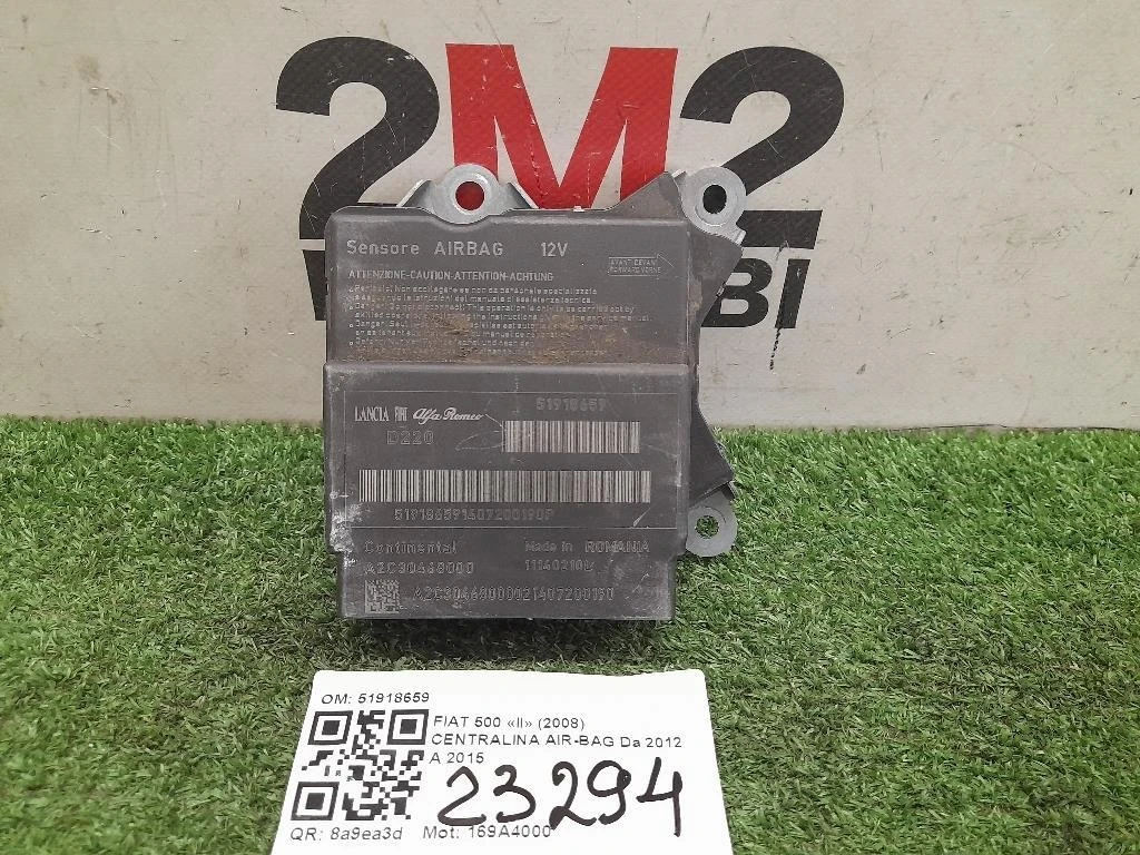 Centralina Air-bag 51918659 Fiat 500 II 2008
