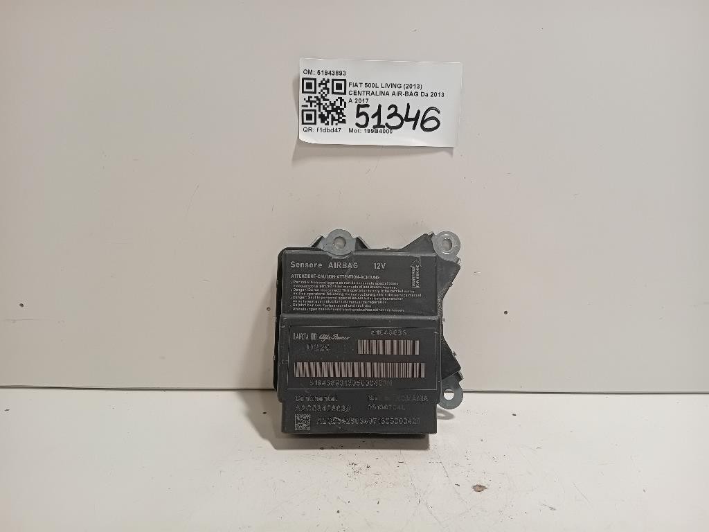 Centralina Air-bag 51943893 Fiat 500L Living 2013