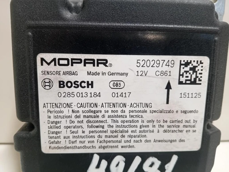 Centralina Air-bag 52029749 Fiat 500X 2015