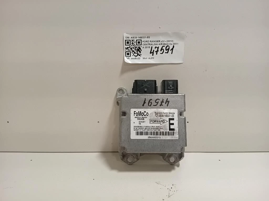 Centralina Air-bag AB39-14B321-EE Ford Ranger IV 2012