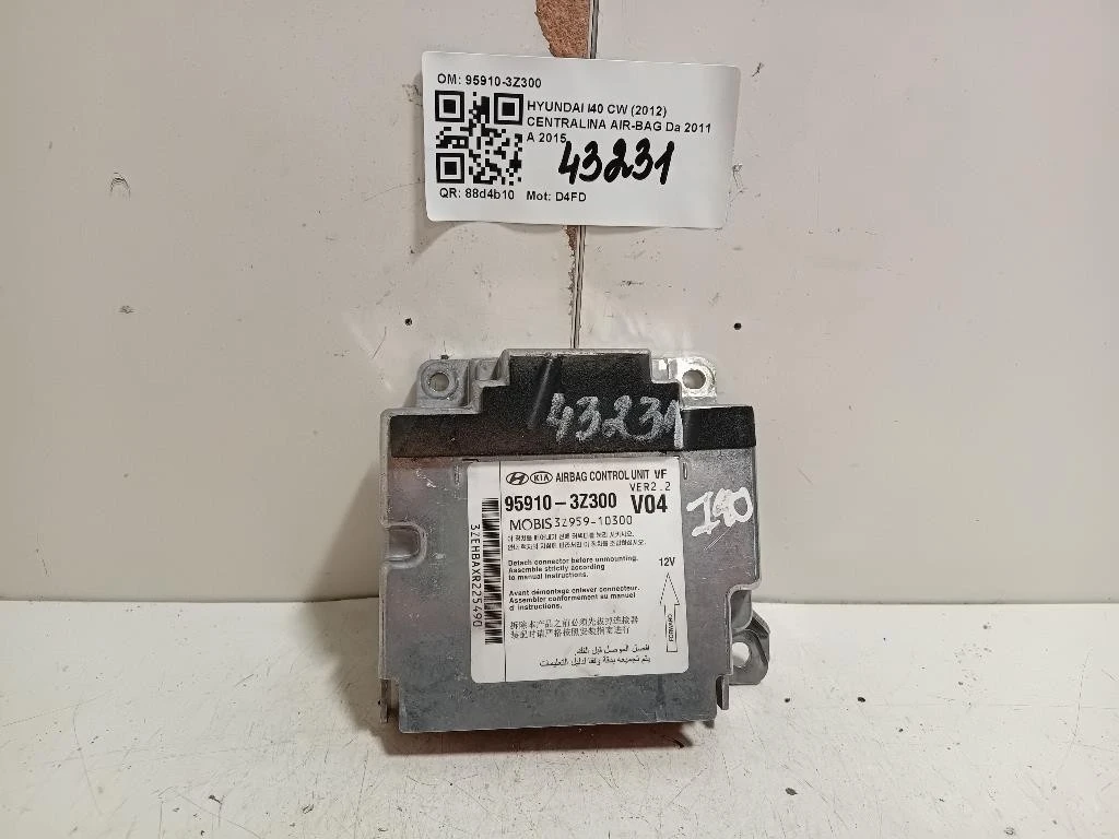 Centralina Air-bag 95910-3Z300 Hyundai I40 CW 2012