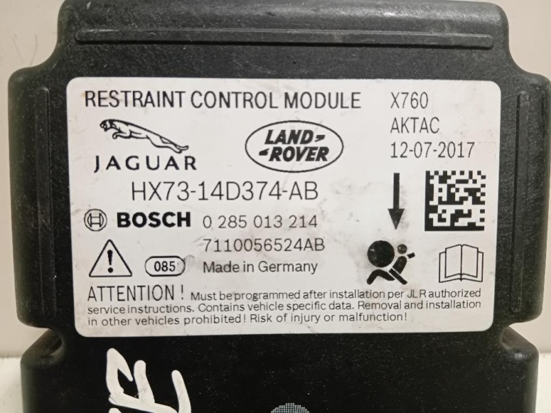 Centralina Air-bag HX73-14D374-AB Jaguar XE 2015