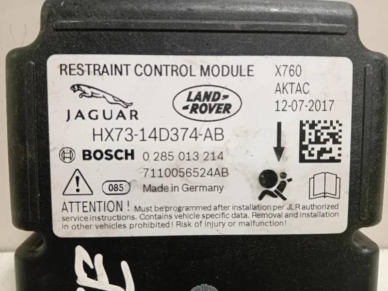 Centralina Air-bag HX73-14D374-AB Jaguar XE 2015