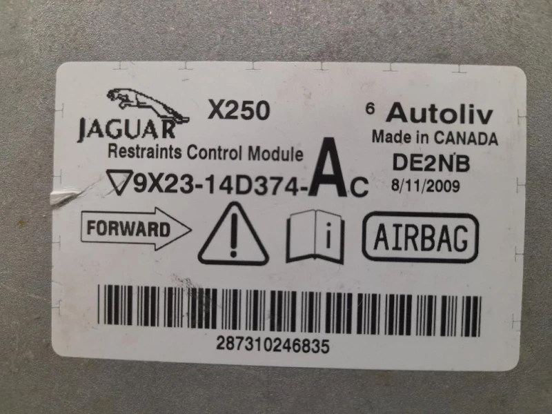 Centralina Air-bag 8X23-14D374-AC Jaguar XF I 2008
