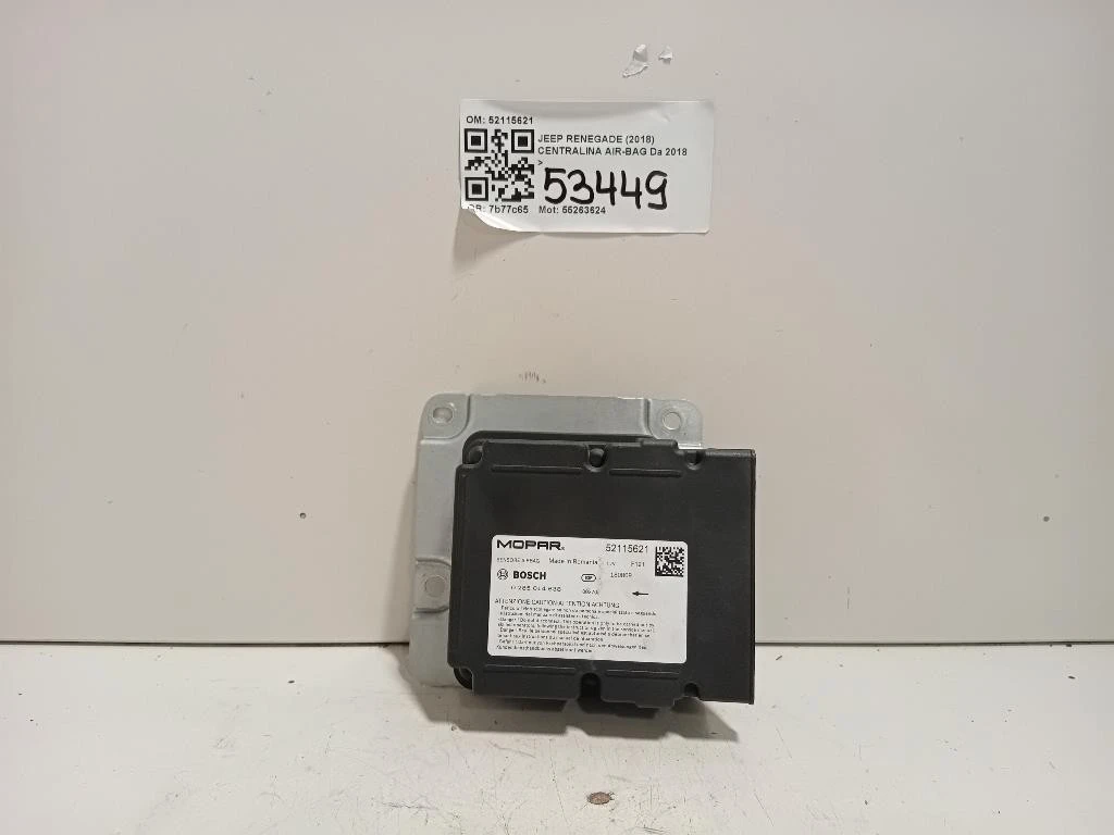 Centralina Air-bag 52115621 Jeep Renegade 2018