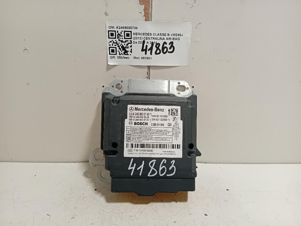 Centralina Air-bag A2469000709 Mercedes Classe B W246 2012