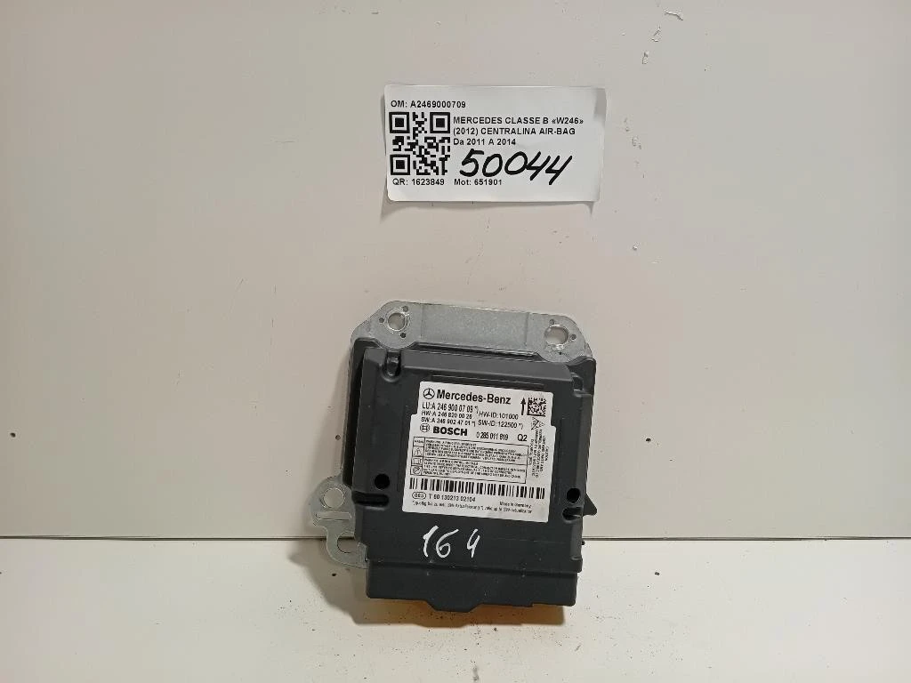 Centralina Air-bag A2469000709 Mercedes Classe B W246 2012