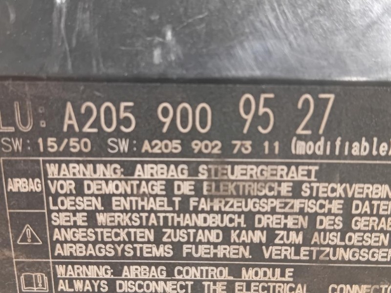 Centralina Air-bag A2059009527 Mercedes Classe C W205 2014