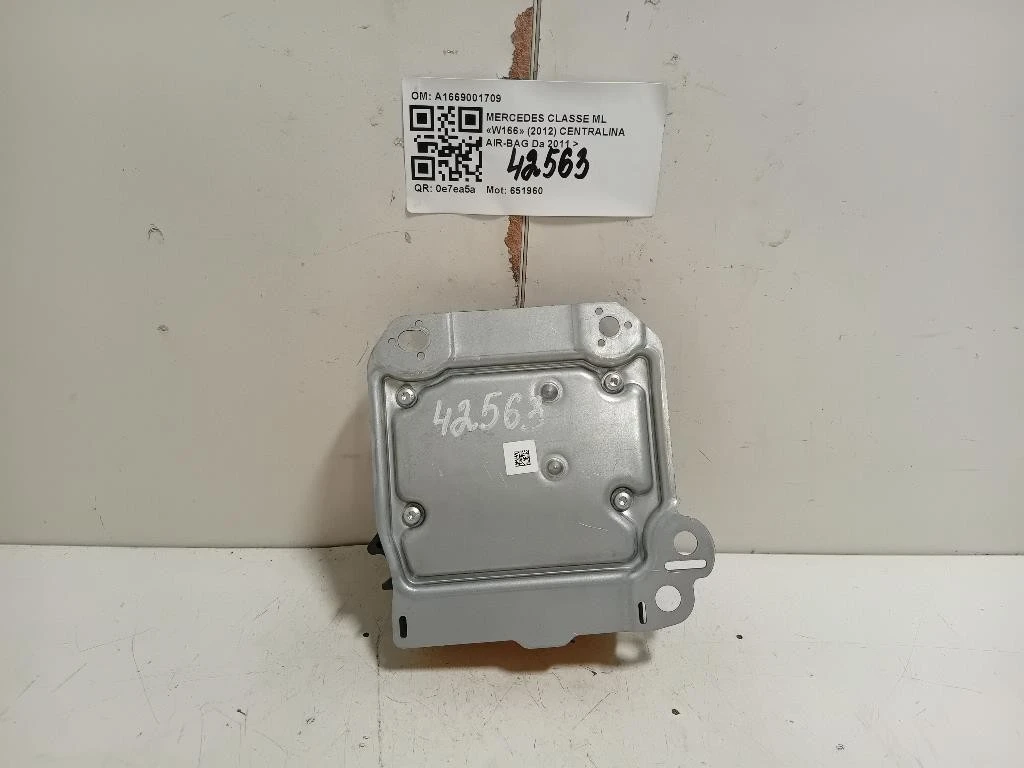 Centralina Air-bag A1669001709 Mercedes Classe ML W166 2012