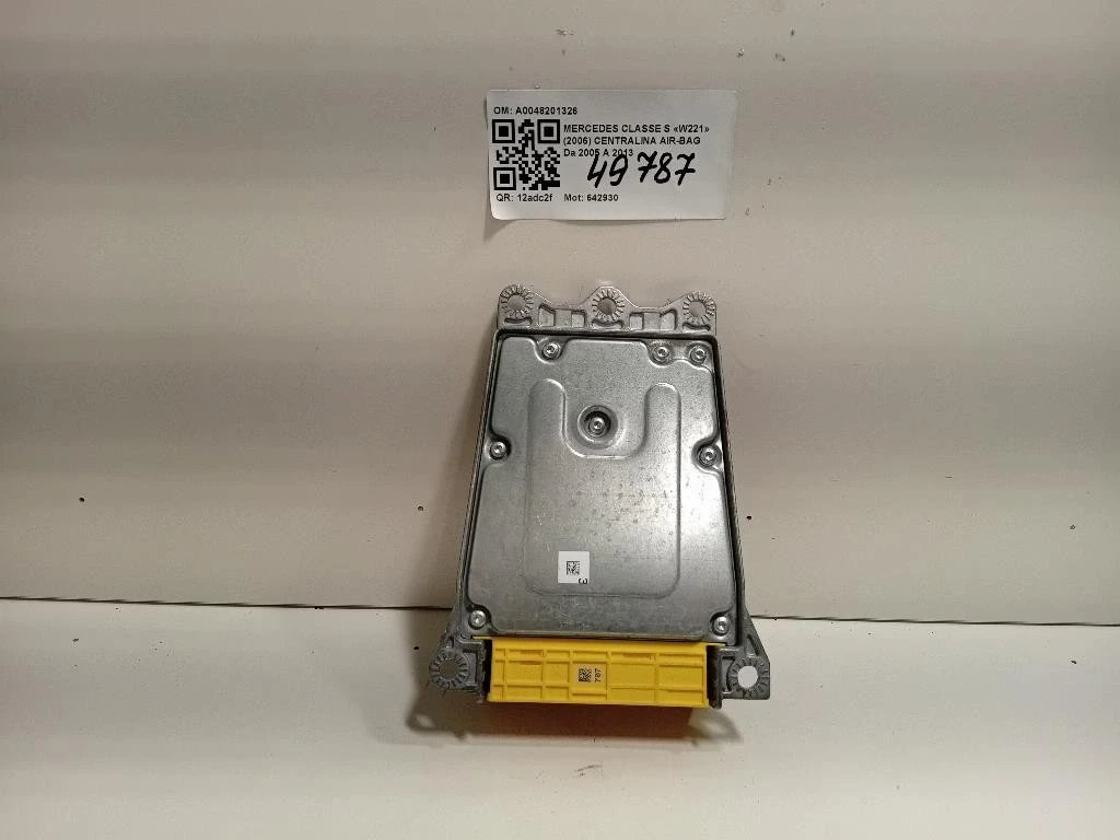 Centralina Air-bag A0048201326 Mercedes Classe S W221 2006