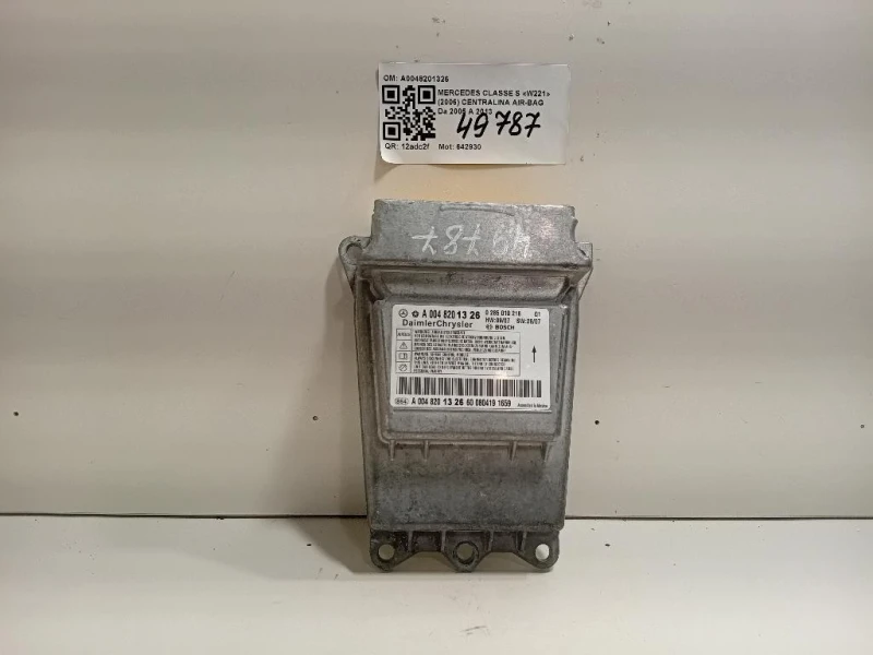 Centralina Air-bag A0048201326 Mercedes Classe S W221 2006