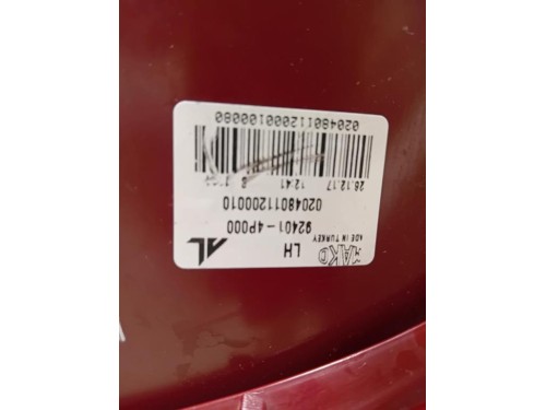 Fanale POST SX 92401-4P000 Hyundai I20 I 2009