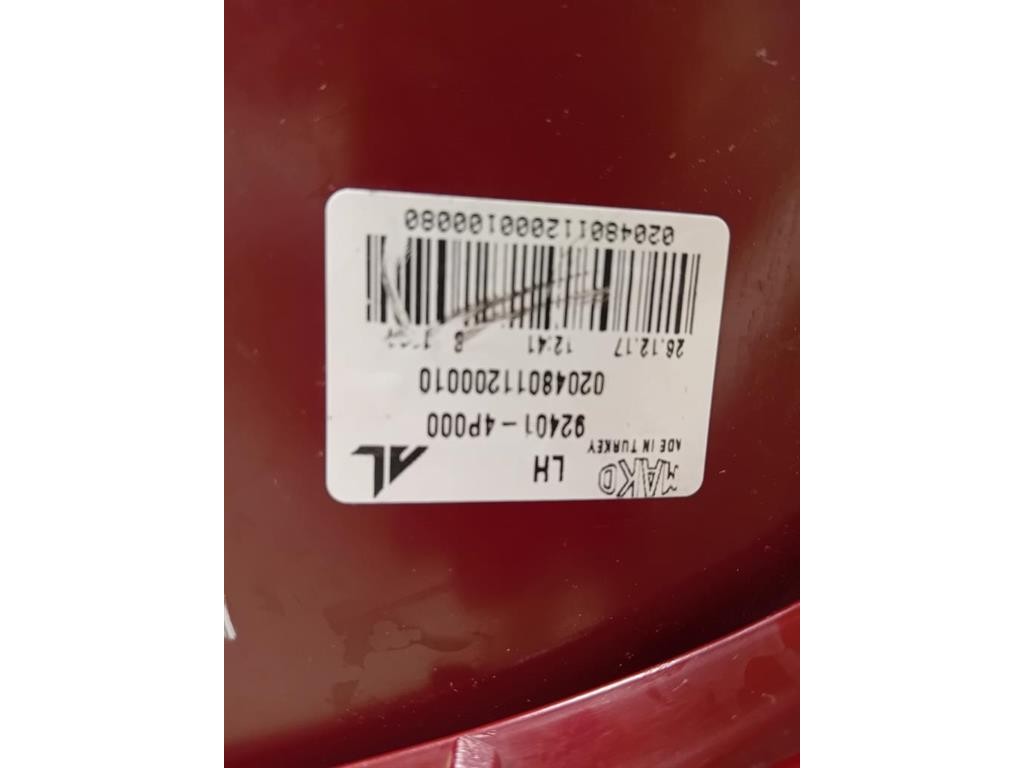 Fanale POST SX 92401-4P000 Hyundai I20 I 2009