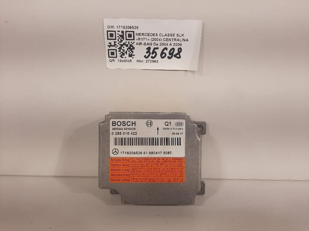 Centralina Air-bag 1718206526 Mercedes Classe SLK R171 2004