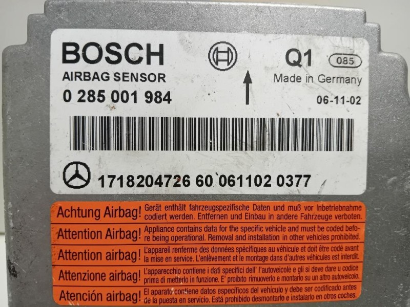 Centralina Air-bag 1718204726 Mercedes Classe SLK R171 2004