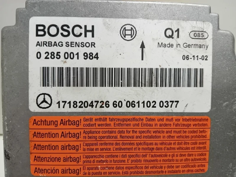 Centralina Air-bag 1718204726 Mercedes Classe SLK R171 2004