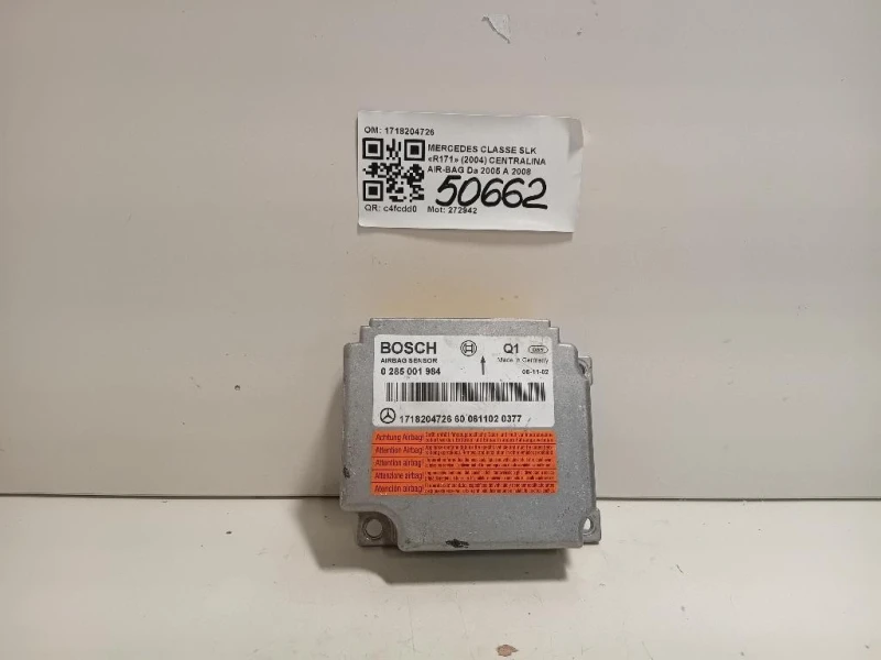 Centralina Air-bag 1718204726 Mercedes Classe SLK R171 2004