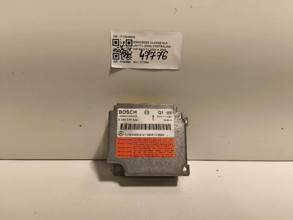 Centralina Air-bag 1718206526 Mercedes Classe SLK R171 2004